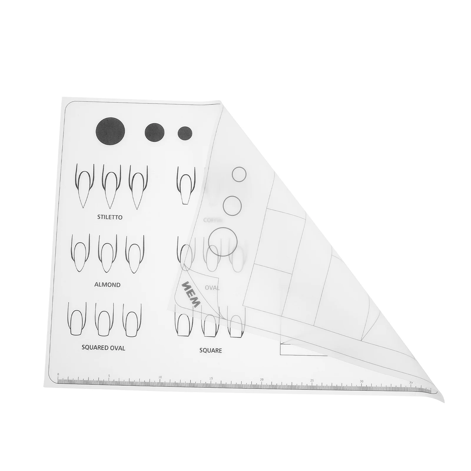 Mata treningowa do paznokci akrylowych, silikonowa podkładka do ćwiczeń, narzędzie do rozwijania umiejętności w tworzeniu wzorów dla uczących się i technik.