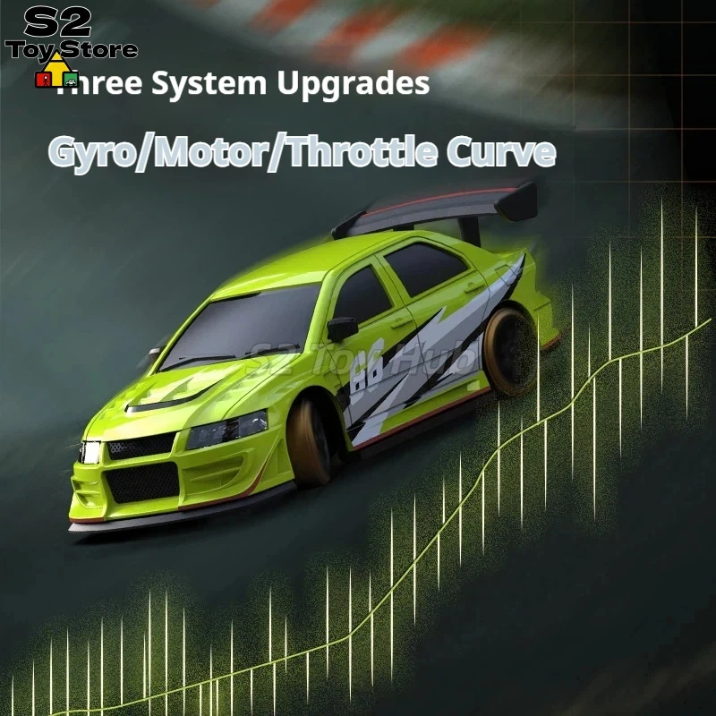 TURBO RACING 1:76 Scale Mini Upgraded C66 Electric Remote Control Drift Car Model With P36 Controller For RC Hobbyists