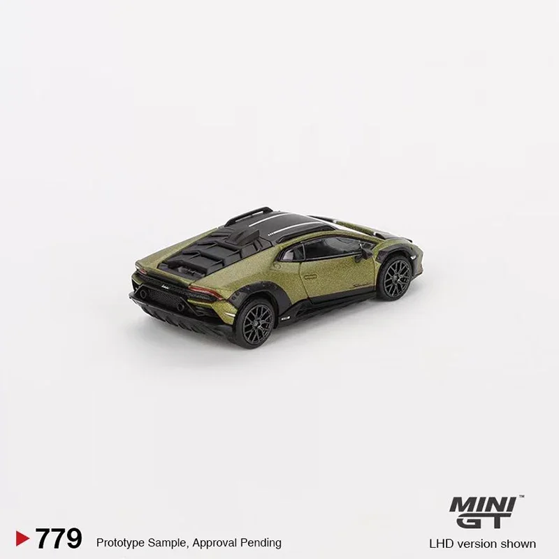 MINIGT 1:64 modelo de coche Lambor Huracan Sterrato vehículo deportivo fundido a presión de aleación # 779 Verde Gea Mate