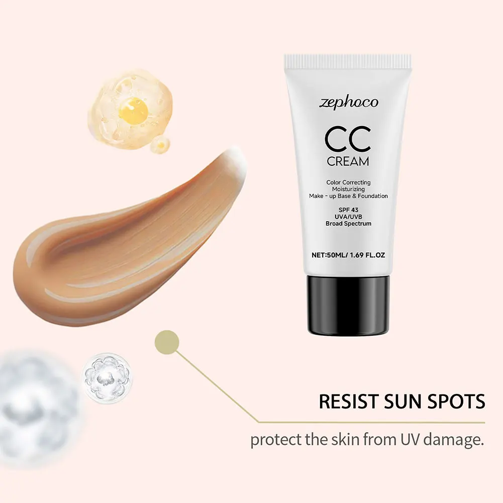 Koreanische CC-Creme mit SPF43 All-In-1-Kosmetik CC-Creme für tägliches Make-up Trucchi Make-up