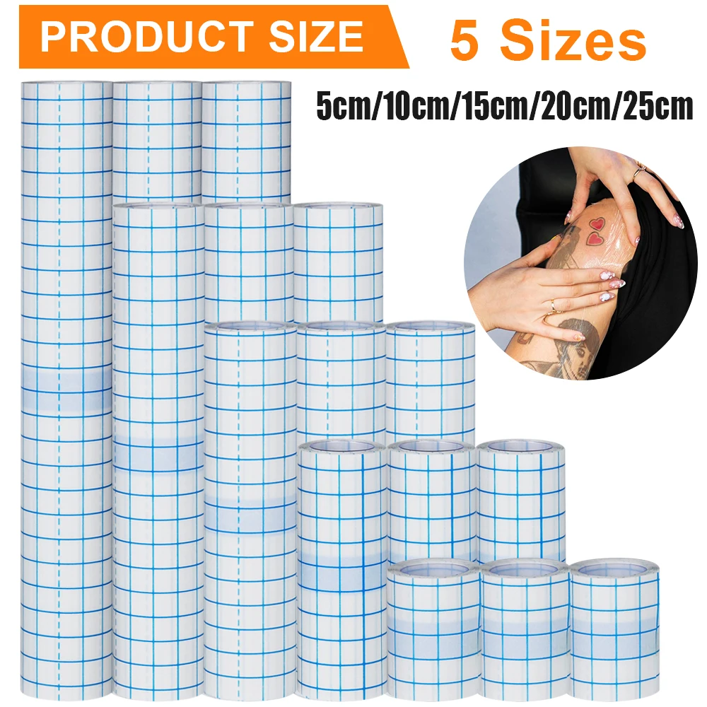 

Newest Waterproof Tattoo Film PU Tape Breathable Protective Skin Healing Bandage Aftercare Adhesive Tattoo Cover Protection Film