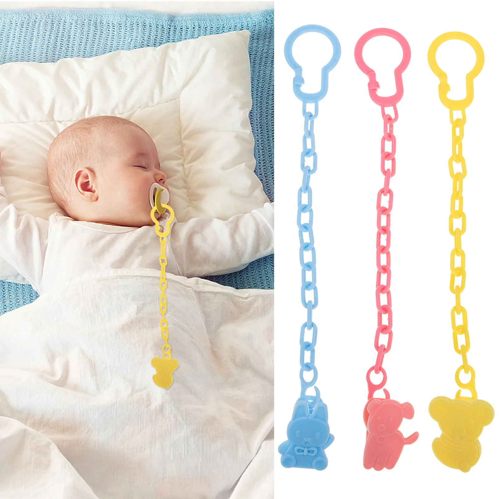 

12 шт., зажим для детской соски, мультяшный держатель для прорезывания зубов, анти-потерянная соска, коляска, крепление для коляски