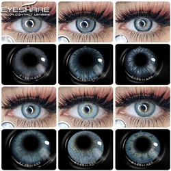 EYESHARE Natural Color Lens Eyes 2pcs Blue Colored Contact Lenses For Eye Beauty Contact Lenses Eye Yearly Cosmetic Color Lens