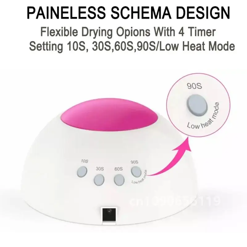 SUN 2C Nail Lamp 48W Gel UV Nail Lamp Nail Dryer for Nails lampara de unas LED with 4 Timer Setting Infrared Sensor