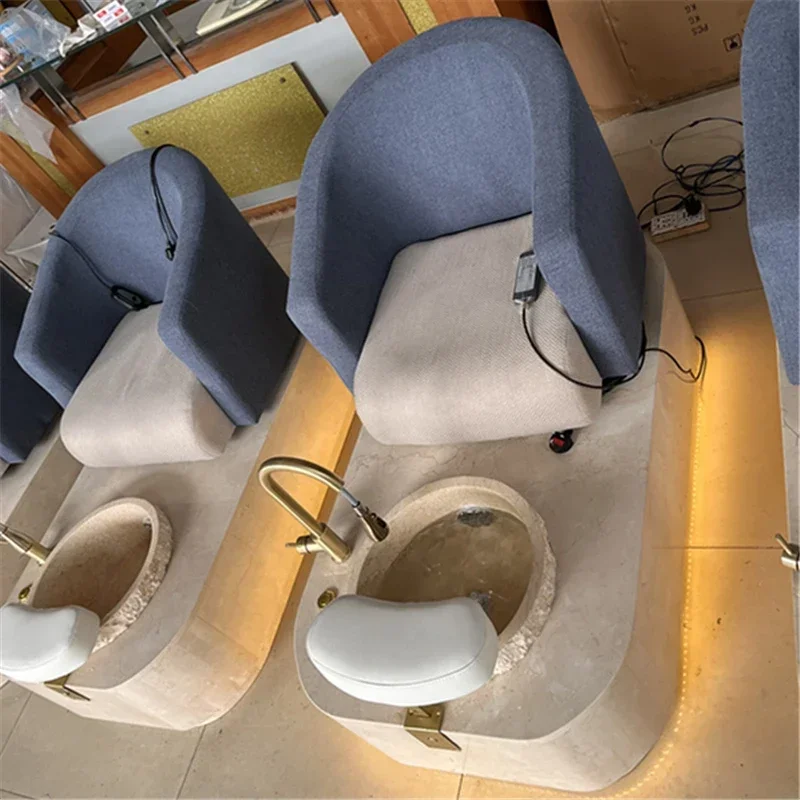 Silla de pedicura de salón de lujo, Spa para pies, silla de pedicura Simple, soporte moderno, comodidad, Cadeira Cama, muebles profesionales de pedicura