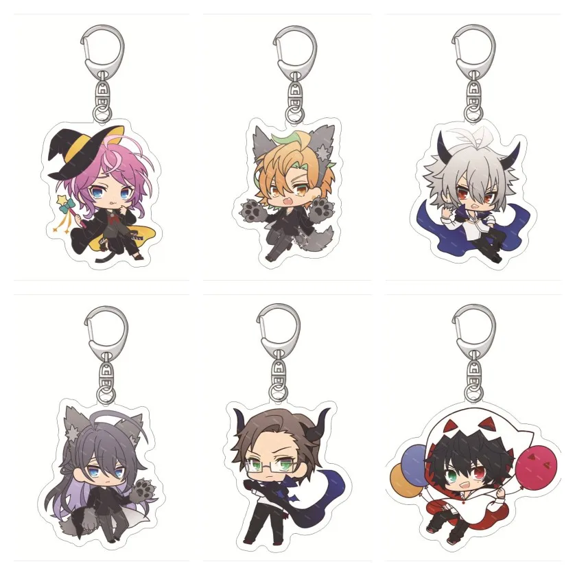 Hypnosis Microphone Anime Figures Jakurai Jinguji Jiro Yamada Cosplay Acrylic Keychains Cute Halloween Party Decor Pendant Toy