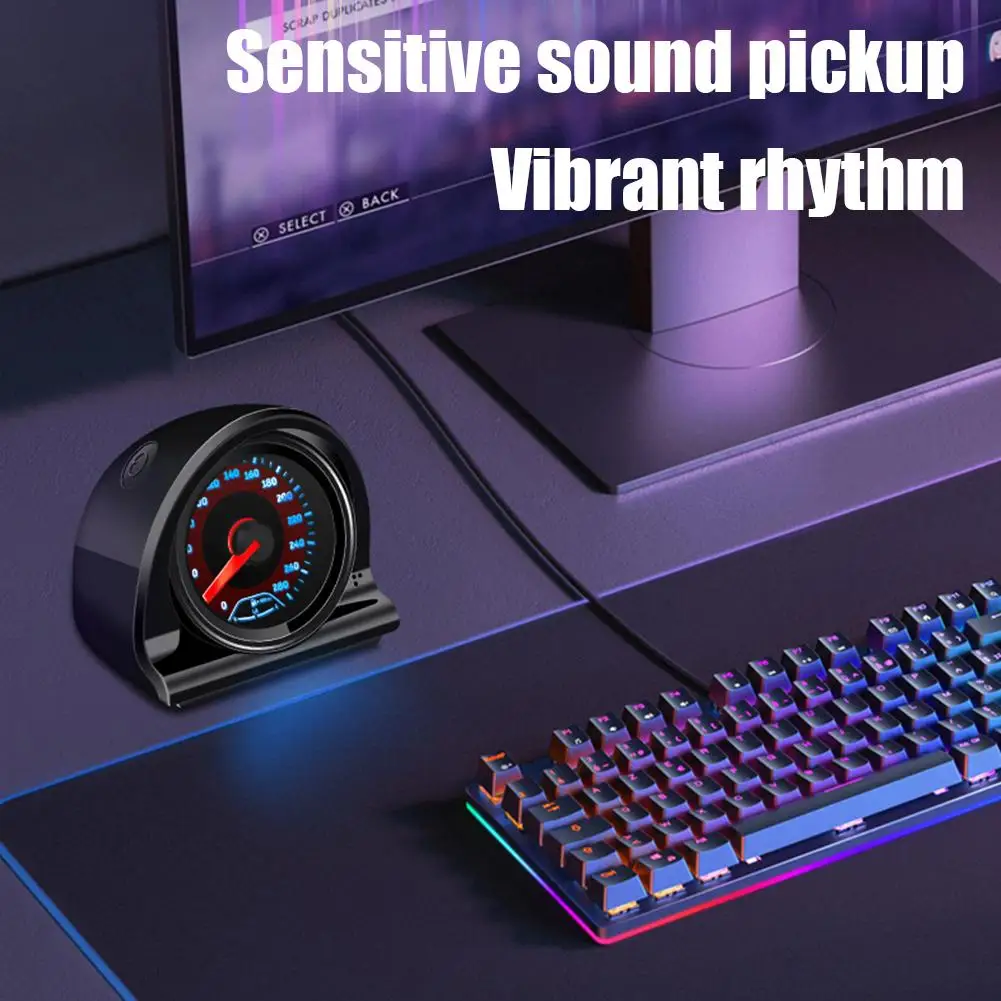 Stile cruscotto Luce ambientale Puntatore oscillante Controllo vocale USB Ornamenti per console centrale per auto Accessori decorativi creativi