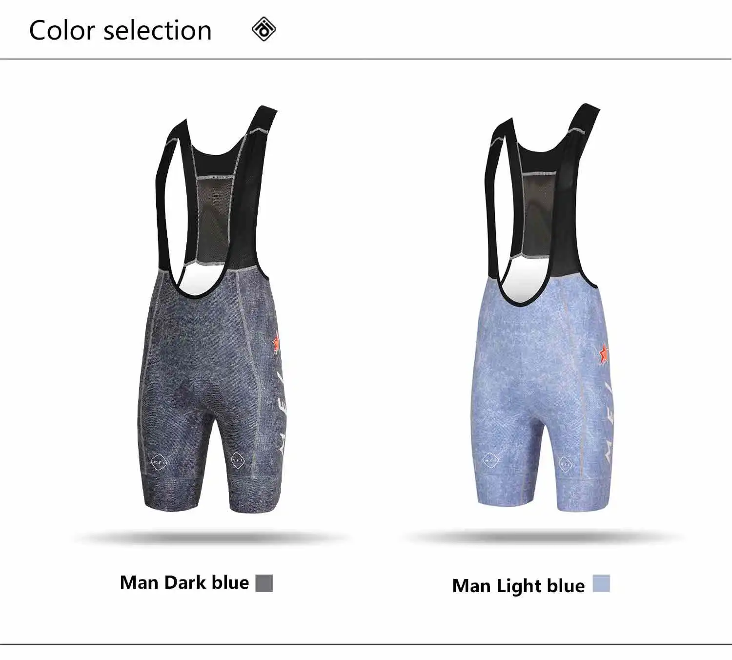 Mcycle Heißer Verkauf Fahrrad Trägerhose Neues Design Hoch taillierte Fahrradshorts für Männer Atmungsaktive gepolsterte Trägerhose Radfahren – Detail 6