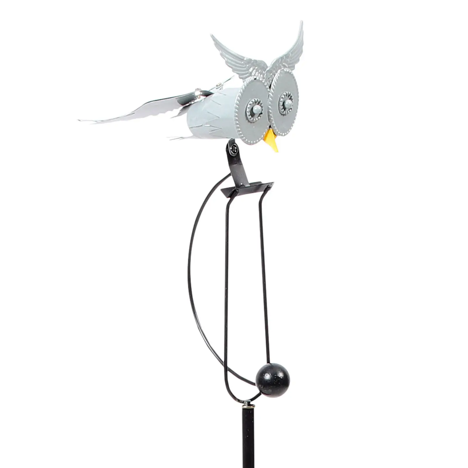 

Винтажная металлическая садовая статуэтка-спиннер с качающейся головой, декор для двора, уличное ландшафтное искусство, динамичная гравитационная фигурка
