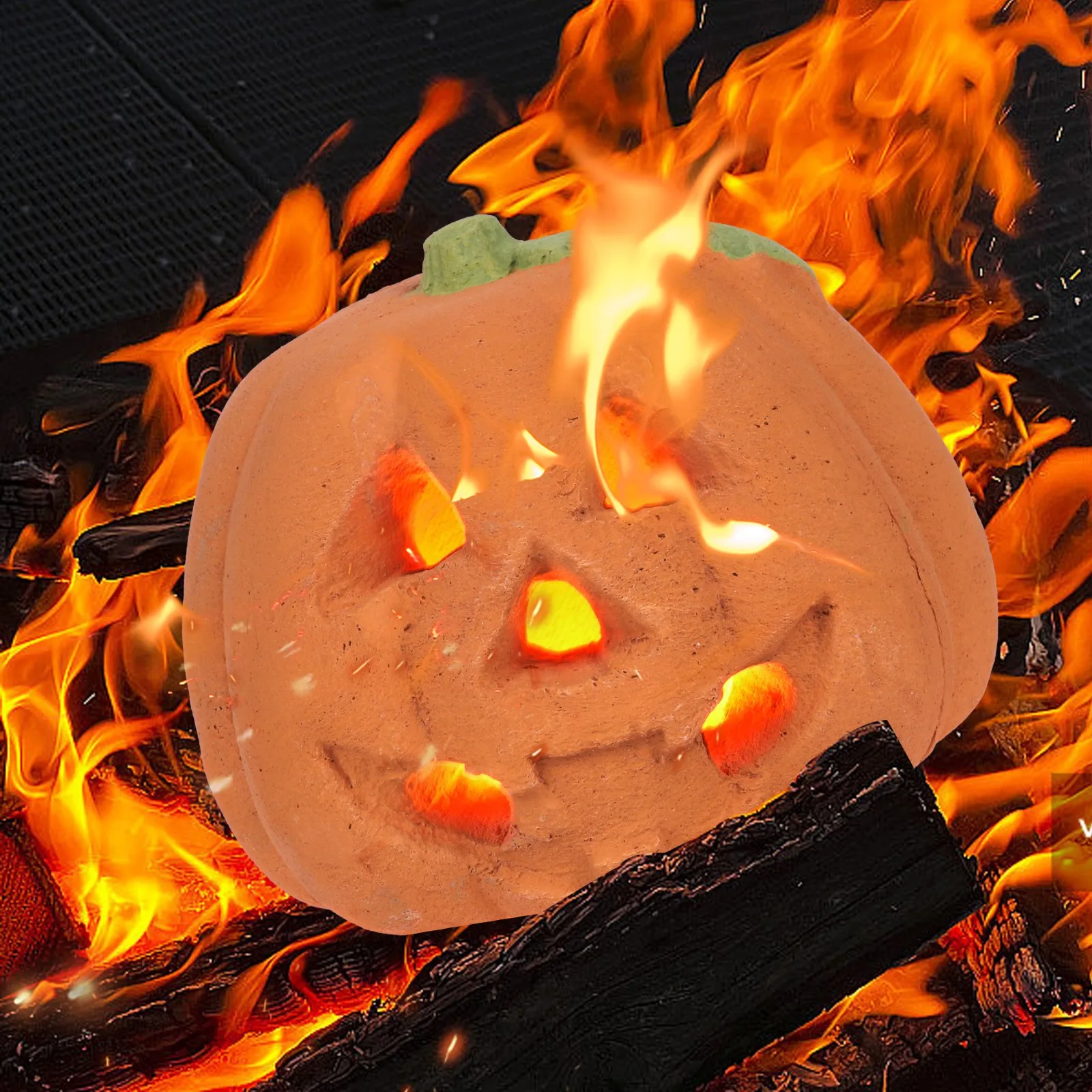 

Halloween Party Pumpkin Decor, Reusable Indoor Halloween Decoration, Outside Fall Decor For Bonfire Firepit, Tabletop Statue