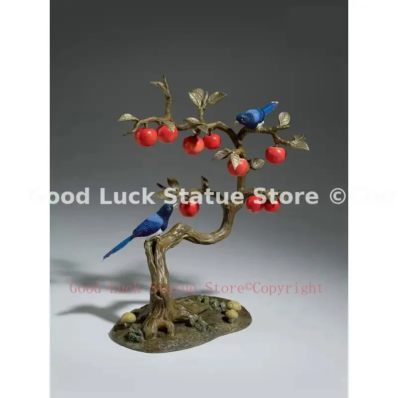 

PING AN XI LE 2024 HIGH grade Good luck Auspicious wealth Birds decoration Sculpture HOME COMPANY BAR CLUB bring lucky money