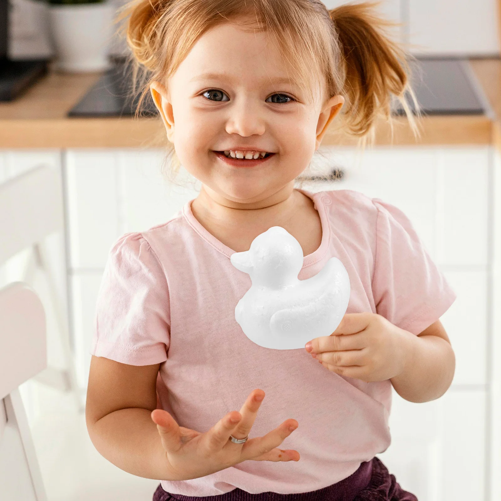 5 Stück Schaumstoffenten, 9,5 cm, Polystyrol, schwimmfähig, leicht, Badezimmerdekoration, DIY-Bastelarbeiten, Ostern, Partygeschenke, Babyparty-Spielzeug