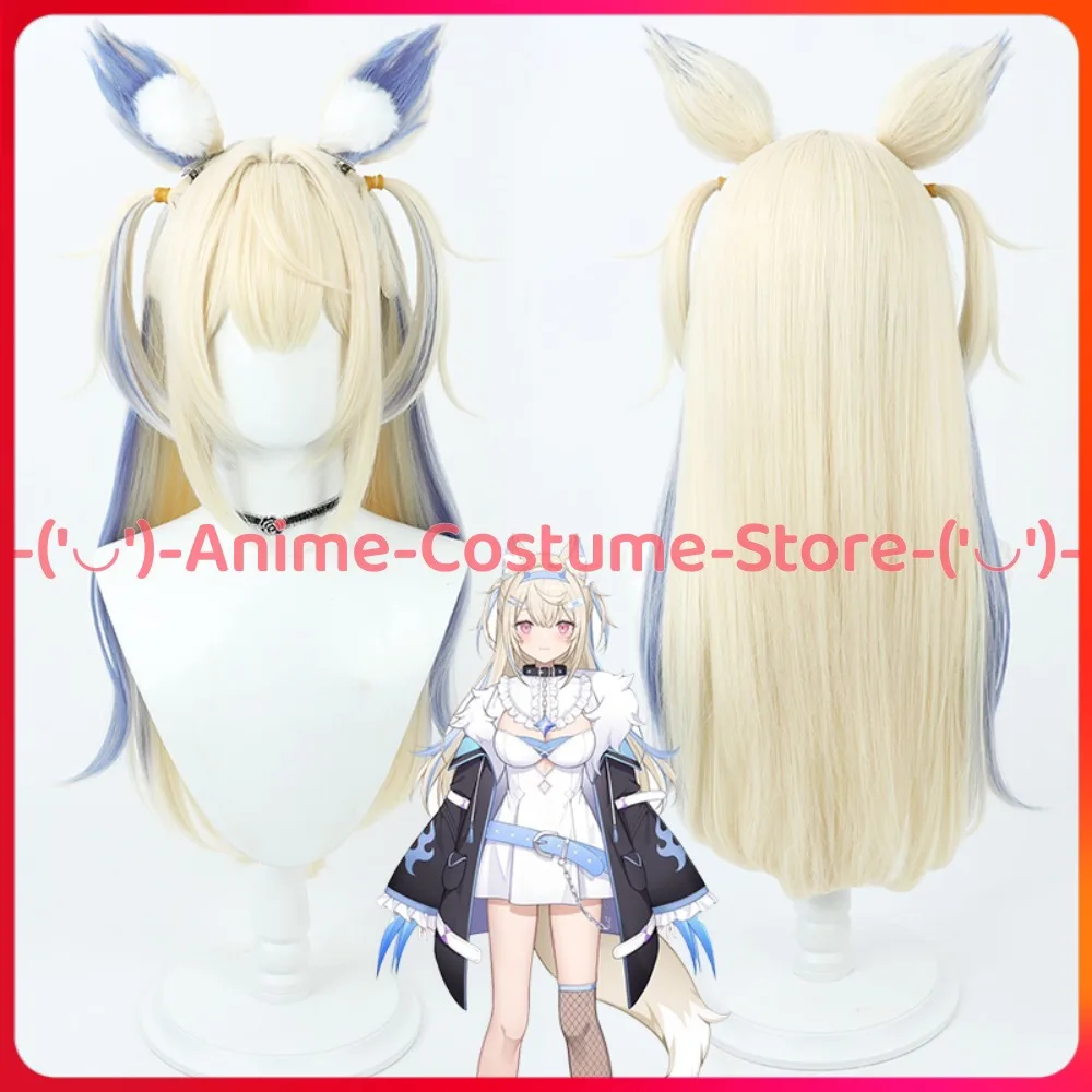 

Hololive VTuber Fuwawa Abyssgard Косплей Парик Аниме Персонаж Хэллоуин Карнавальный костюм для вечеринки Парики Термостойкие синтетические волосы