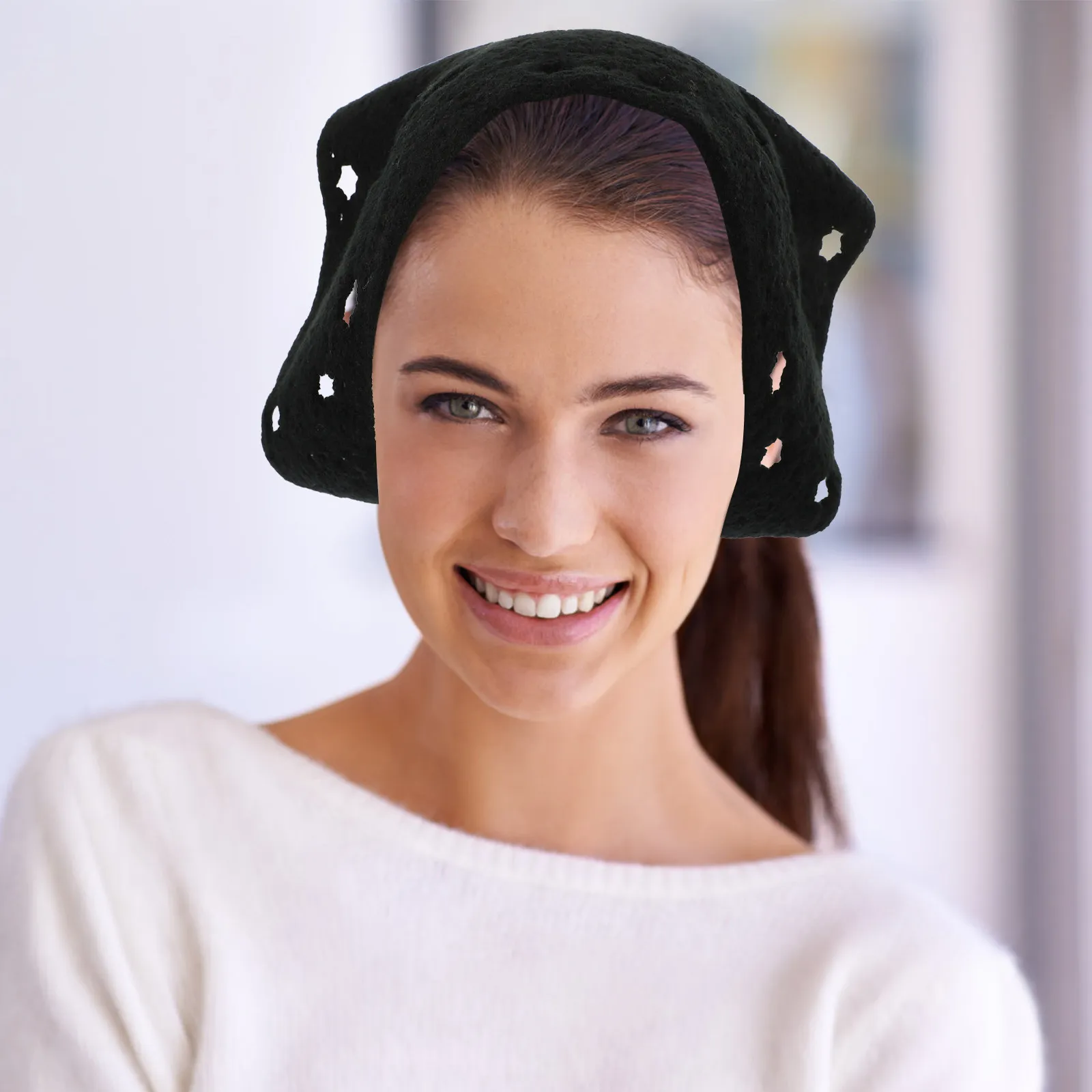 

2 шт. треугольные вязаные крючком банданы-платки для волос, декоративные повязки на голову для женщин, модные стильные повседневные аксессуары для вечеринок и выпускных вечеров