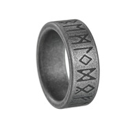 NEW Men's 316L stainless-steel rings retro Odin Viking rune for teen RING Amulet fashion Jewelry Gift