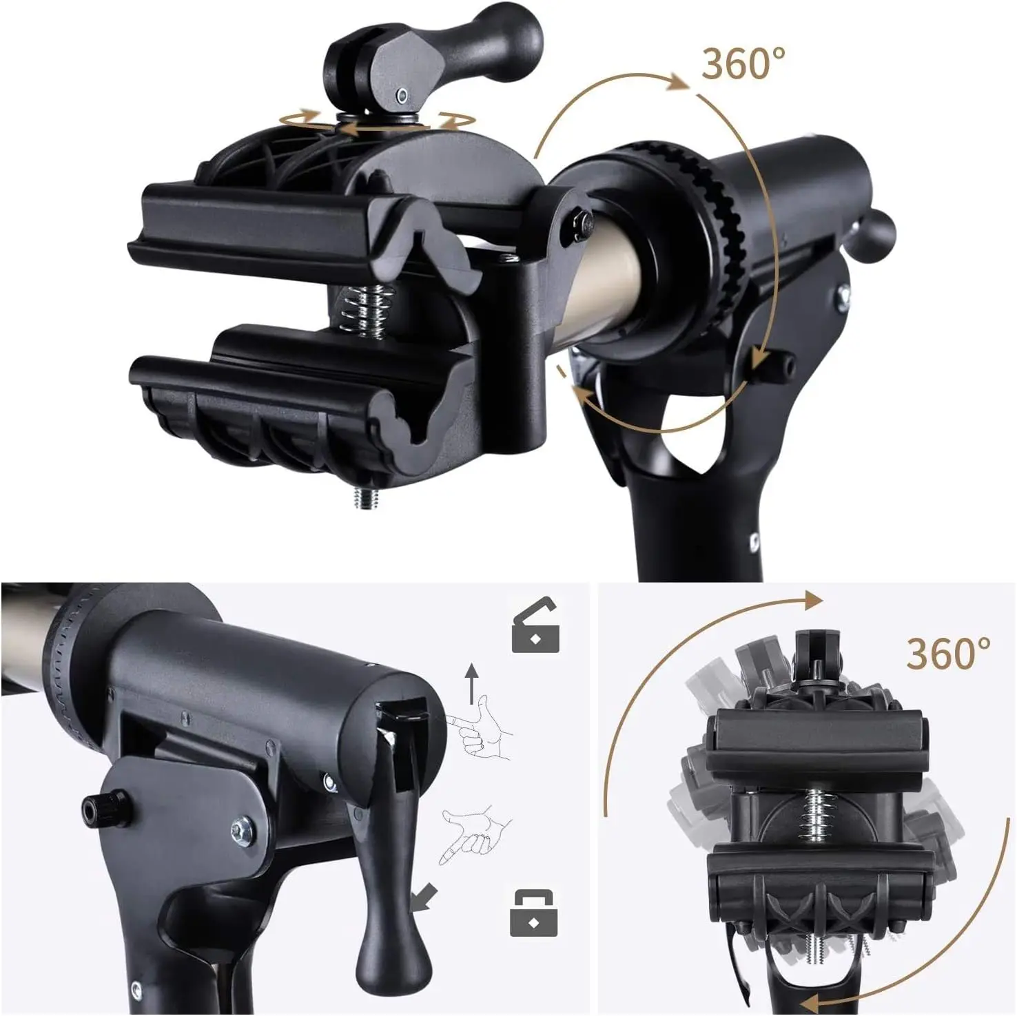 조절 가능한 자전거 작업대, 유지보수용 접이식 경량 자전거 수리대 (샴페인-3) 공장 직판