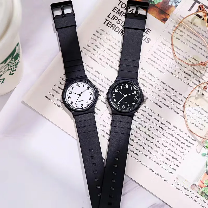 Creative Pointer Quartz Watch Leather Strap Fashion Sport Watch For Kids Boys Girls Childrens Wristwatch