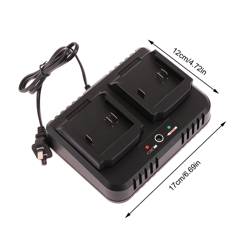 Two-seater Battery Charger 2.0A Replacement For 18V 21V Li-ion BL1415 BL1420 BL1815 BL1830 BL1840 BL1860 Electric Drill Grinder