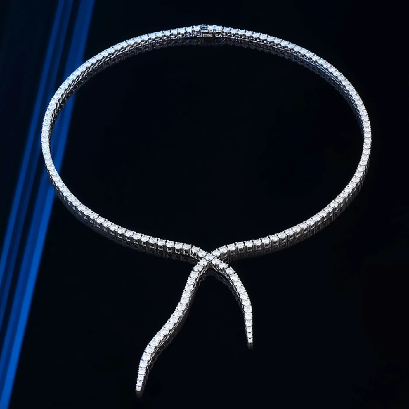 SongYun Luxury Jewelry 925 Sterling Silver Tennis Chain Necklace For Women Men Moissanite Diamond Tennis Necklaces Fine Jewelry