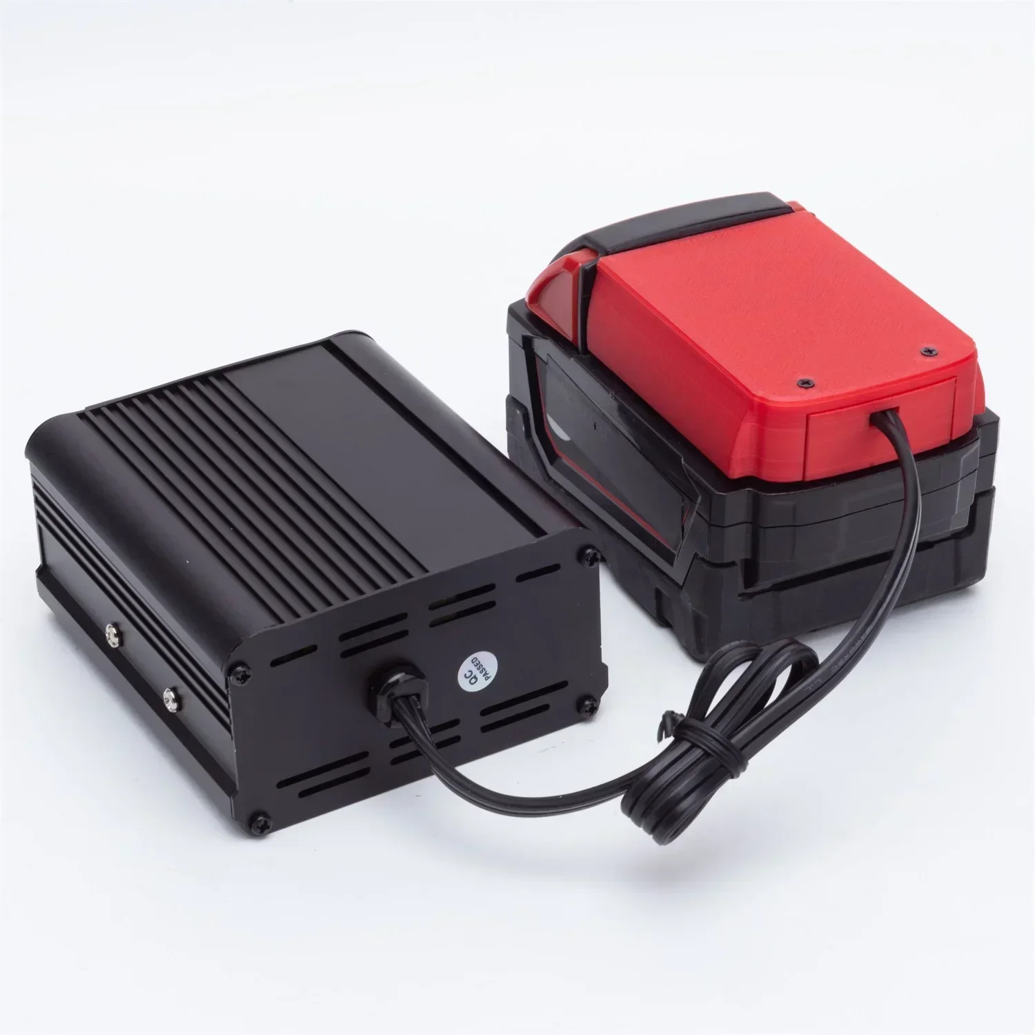 200W 220V-240V Power Inverter Outlet Adapter for Milwaukee 18V Battery DC AC USB Powered Compact Inverter(NO Battery )