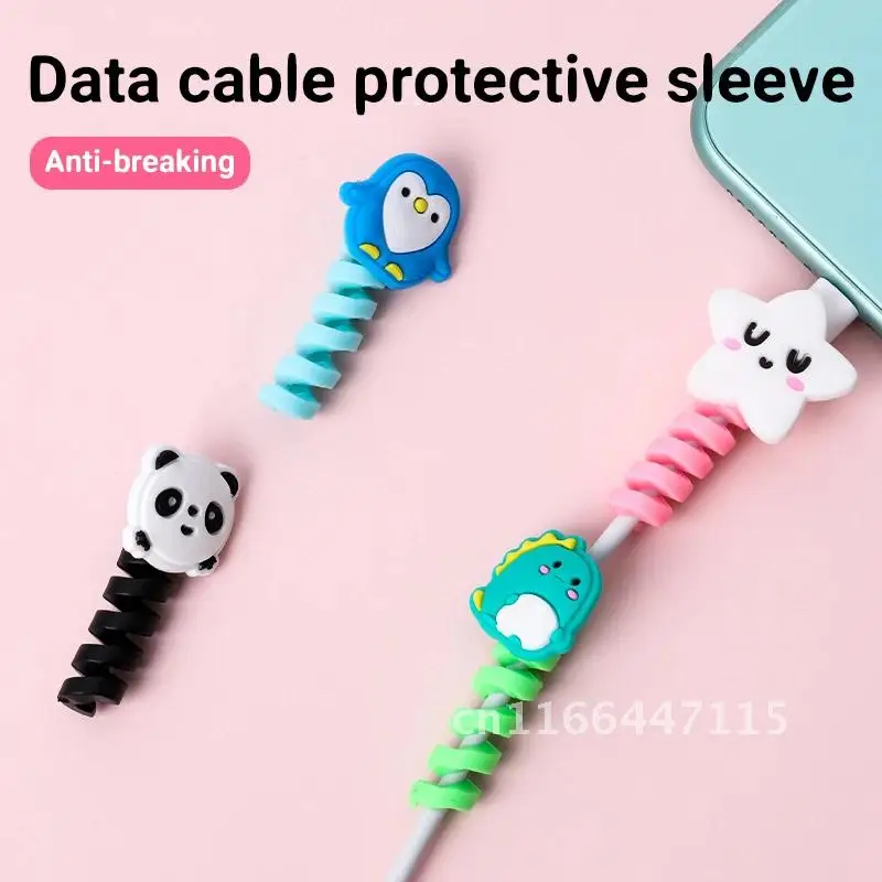 

1pcs Winder Cartoon Organizer Earphone Wire Winder Mouse Data Cable Cable Management Silicon Wire Storage