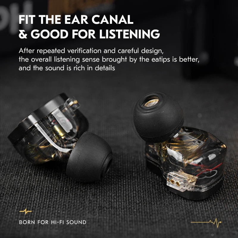 CCZ ZT01 سيليكون استبدال سماعات الأذن 3 أزواج/12 زوج (S/M/L) متوازن داخل الأذن يغطي سماعات الأذن لسماعات KZ ZS12 PROX ZA12 EDX