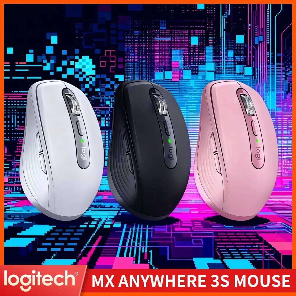 Logitech MX Anywhere 3S Mouse with Logi Options+ App, Customizable Gestures & Buttons, Silent, 8K DPI