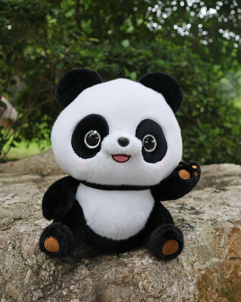 Panda de la vida Real de 25CM de alto, juguete de peluche Extra Suave, Panda gigante, juguetes de animales de peluche, muñecas, regalos para niños y adultos