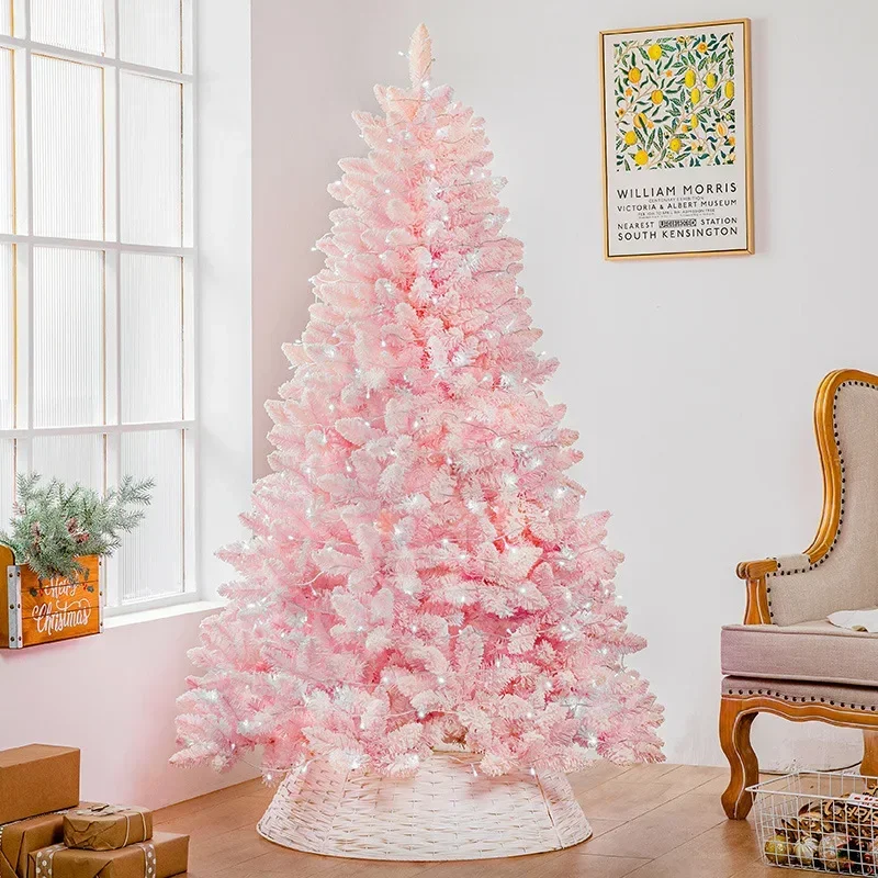 New Encrypted Christmas Tree Large PE Simulation Tree Pink Blue Christmas Atmosphere Home Decoration 1.5-2.1m Christmas Tree