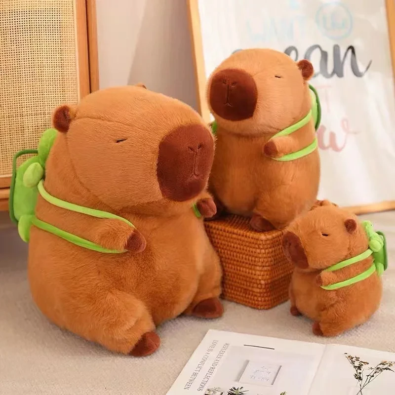 23cm Capybara Plush Simulation Capibara Anime Fluffty Toy Cute Doll Stuffed Animals Soft Doll Plush Christmas Thanksgiving Gifts