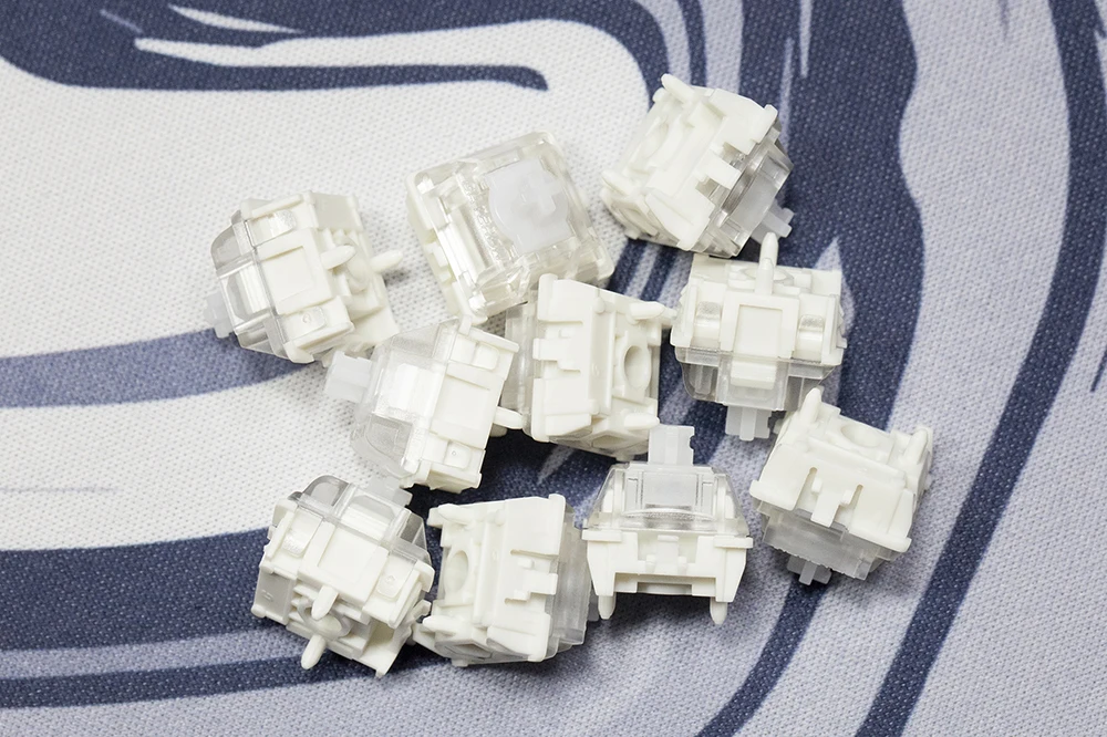 Imagem -02 - Gateron-interruptor Linear Magnético para Teclado Mecânico Branco Trilho Duplo Hifi Pré-lubed 30g 37b