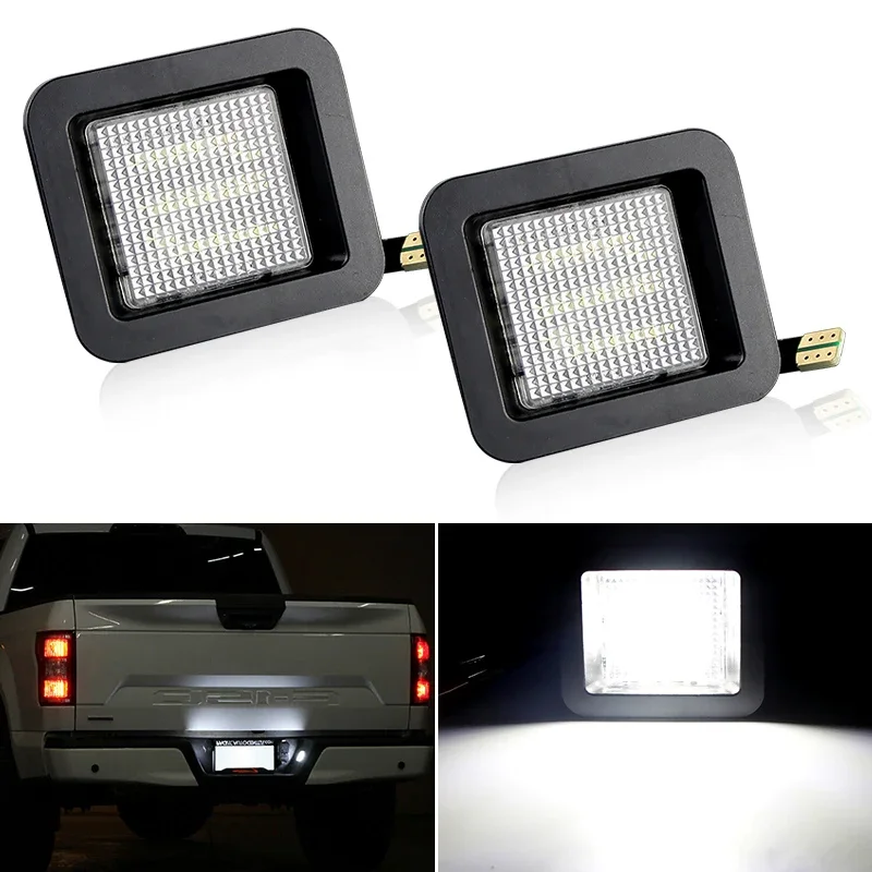 

2 шт. 12 В светодиодные лампы номерного знака Plug & Play водонепроницаемые-подсветка номерного знака в сборе для Ford F150/F-150 2015-2020