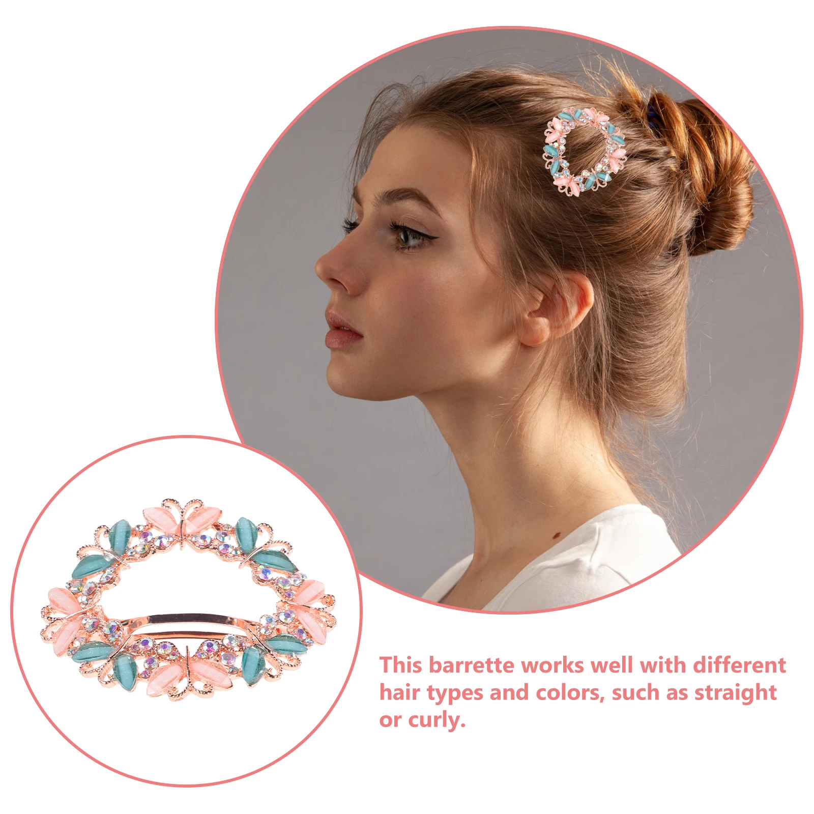 

1 шт., шикарная весенняя заколка для волос, элегантный аксессуар для волос, заколка для волос с кристаллами, красивые украшения для волос для свадебной вечеринки