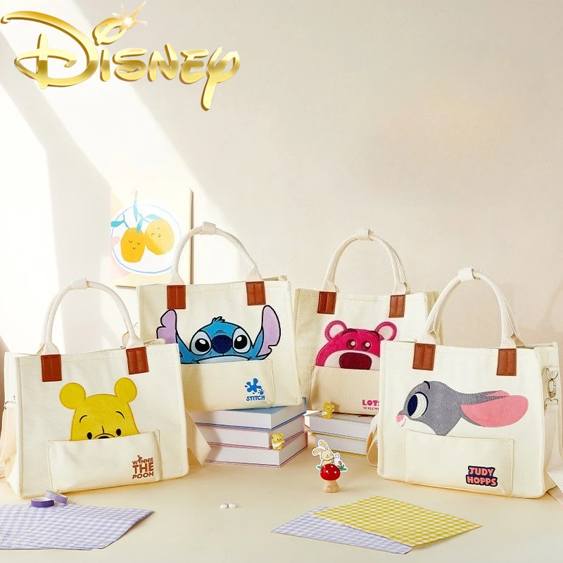 

Disney New Women's Handbag Large Capacity Fashion Women's Shoulder Bag High Quality Cartoon Cute Casual Shoulder Messenger Bag