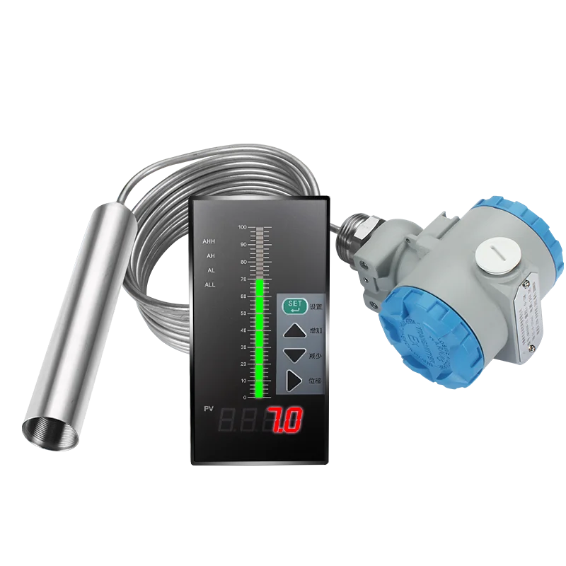 Submersible 4-20mA 0-10V Diesel Fuel Water Liquid Oil Level Sensor Transmitter Stainless Steel QDY60B