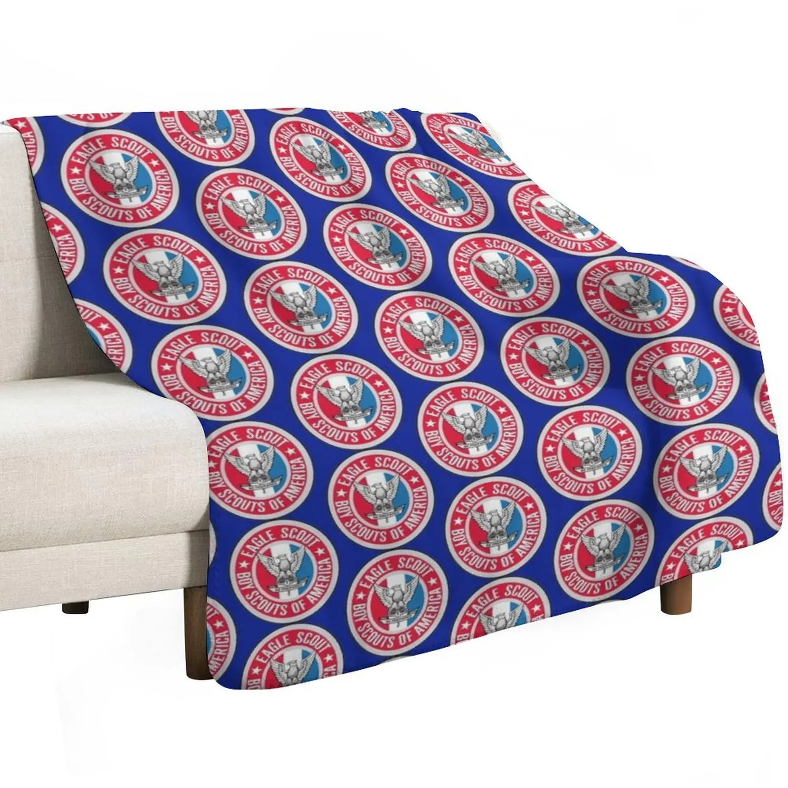 

Eagle Scout Badge Throw Blanket Soft Hairys Personalized Gift Blankets