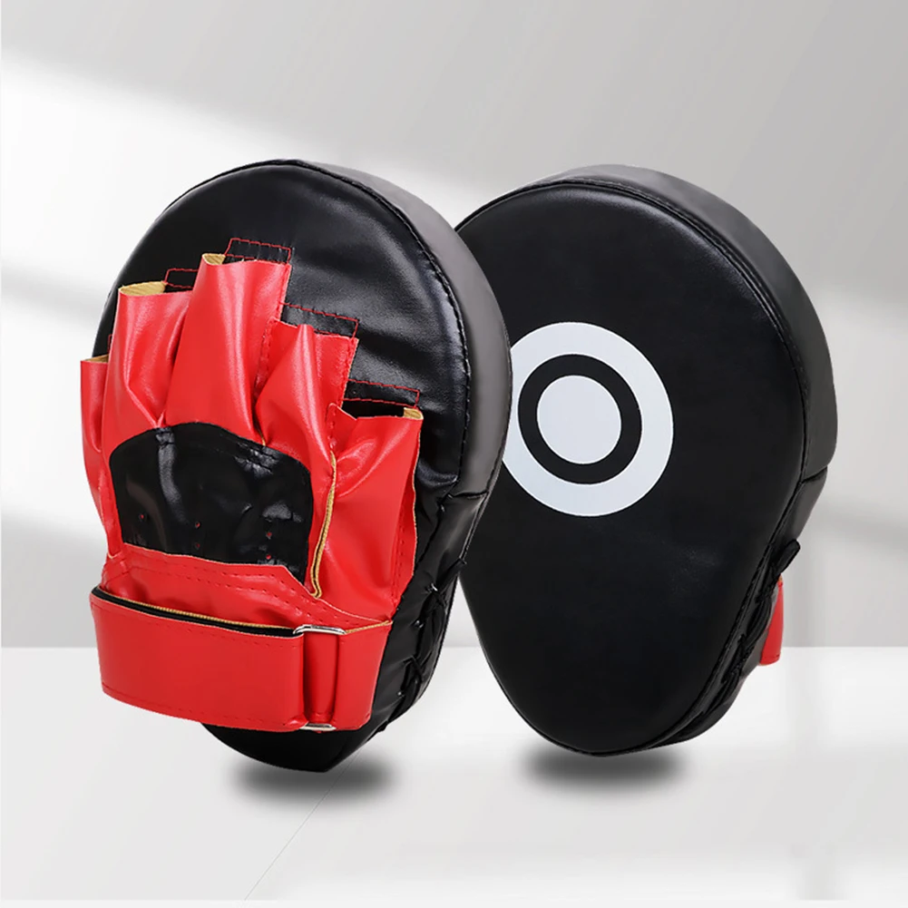 Curved Boxing Hand Target PU Leather Sanda Training Target Wear Resistant Boxing Training Pad Sports Training Equipment