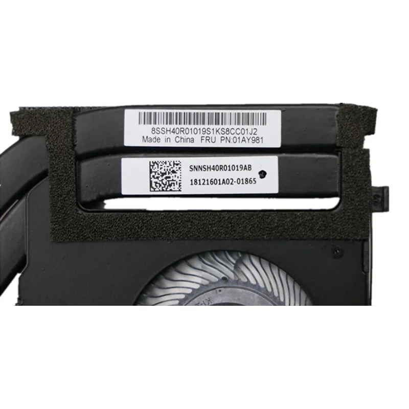 Imagem -04 - Ventilador de Refrigeração Heazink Cpu para Laptop Lenovo Thinkpad p1 Gen x1 Extreme 1st Gen Novo Radiador Original 01. Ay981 01yu923