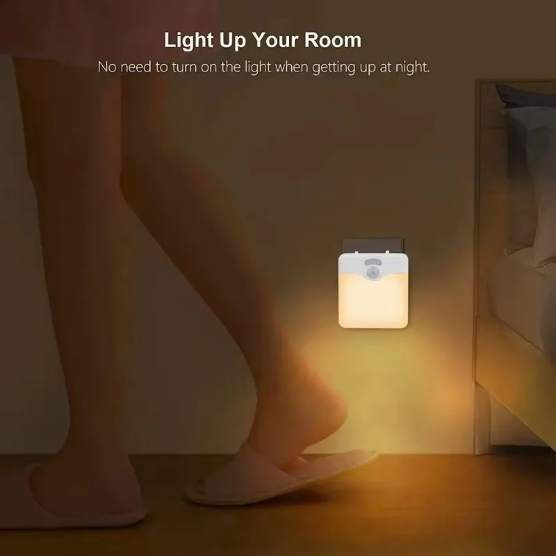 Motion Sensor Reading Light EU Plug Eye Protection Dimmable Home Party Festival Decoration Birthday Present Holiday Gift