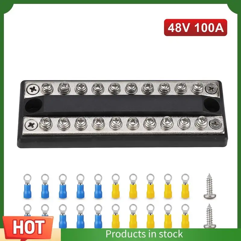 AU63-Essential 100A Power Terminal Block For Efficient Circuit Management In RV, Boat, Truck - Image 2