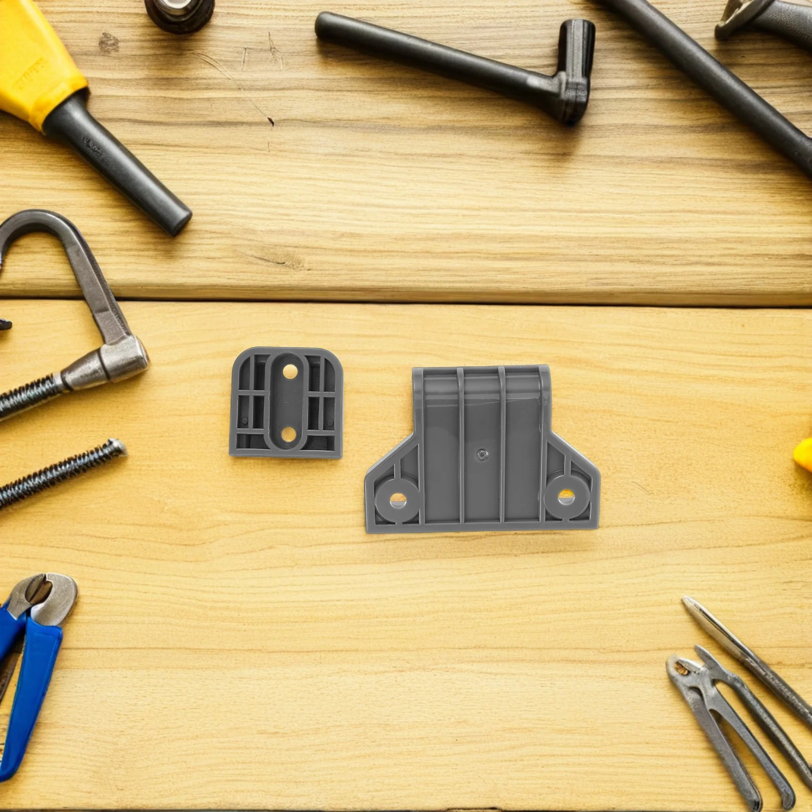 1 set kinderveiligheidshek: verstelbare kunststof box-stabilisator vervanging voor deuropening trapbarrière met hekgesp