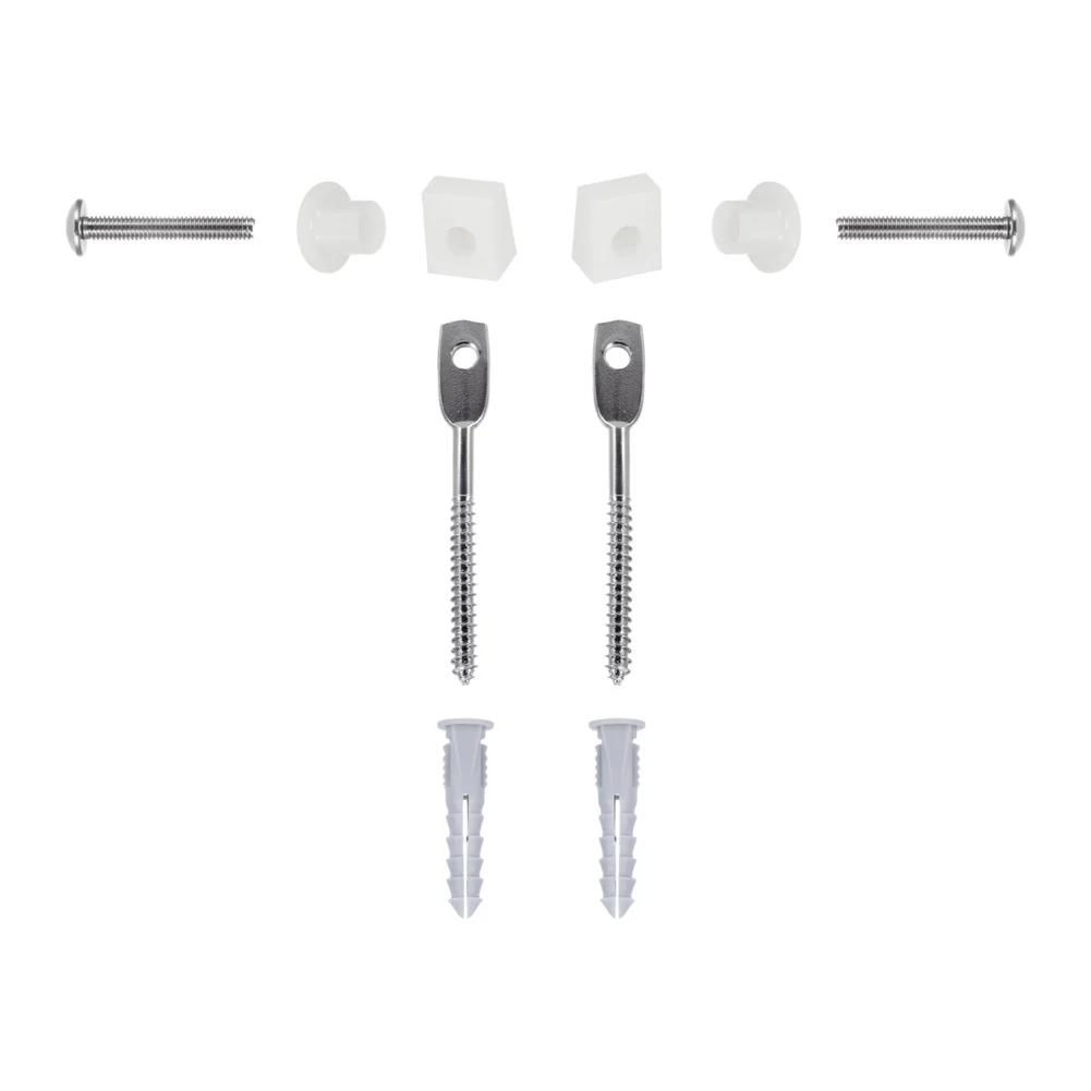 For Roca Toilet Bolt Set AV0007600R Zinc Coated Iron Screws Plastic Mounting Hardware for For Roca Toilet Models