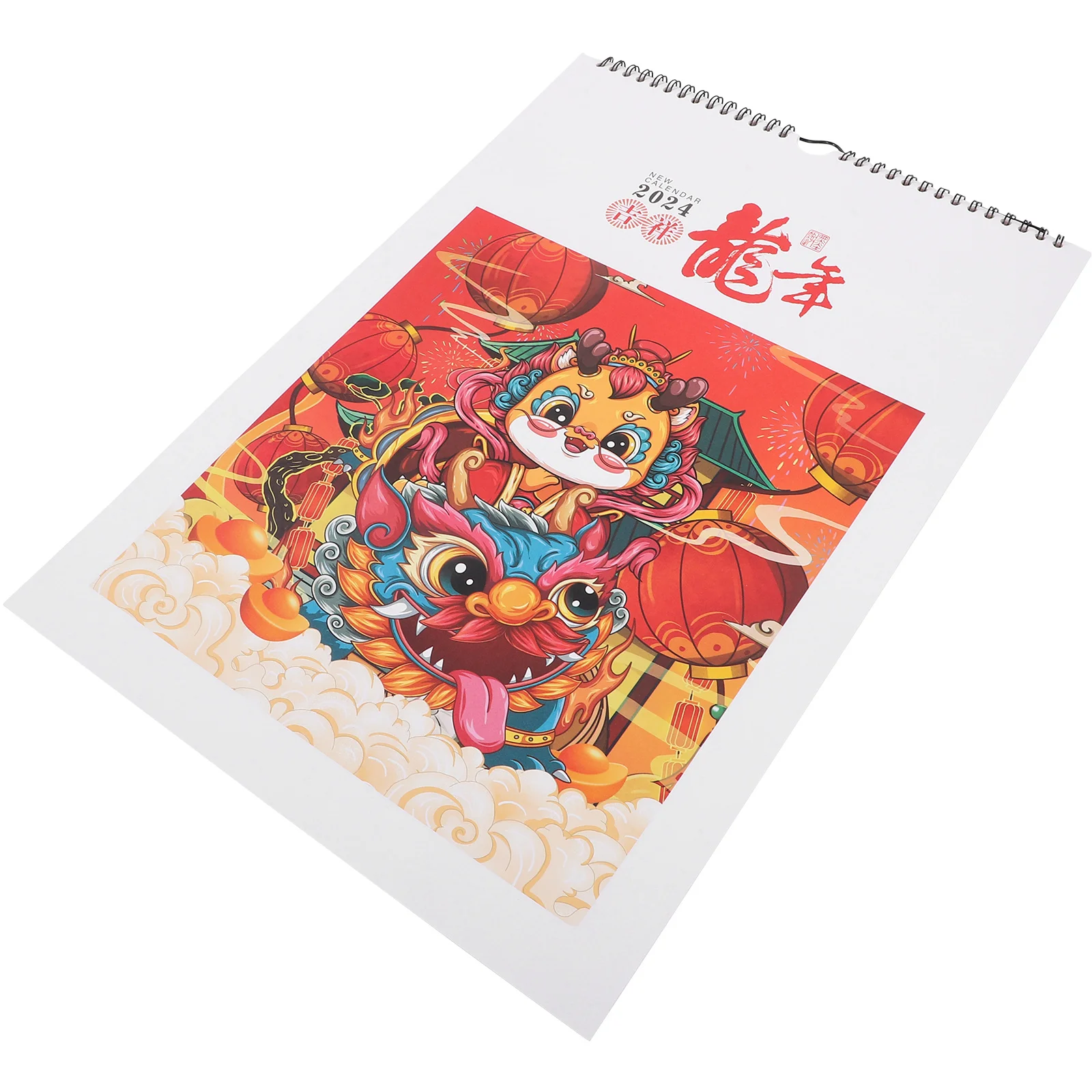 

2024 Dragon Year Hanging Large Wall Calendar For Office Printed Monthly Wall Hanging Calendar 2024