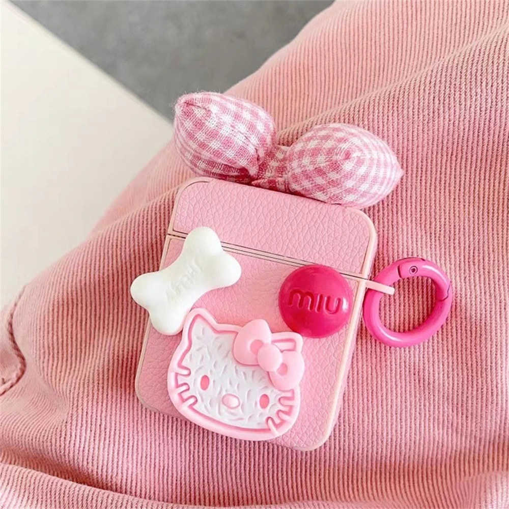 Miniso Cartoon Hello Kitty Custodia per auricolari per AirPods Pro2 4 Bluetooth senza fili per Airpods Pro 3 2 Custodia morbida in pelle per cuffie