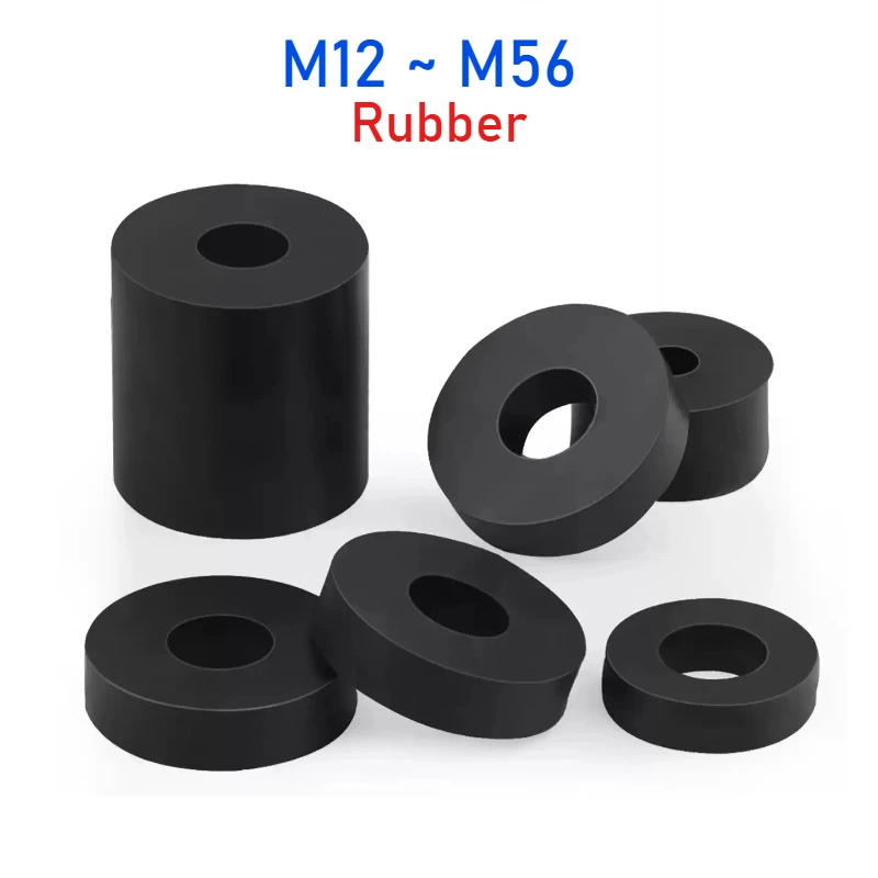 M12~M56 Circular Rubber Shock-Absorbing And Soundproof Gasket Air Conditioning External Unit Thickened Block