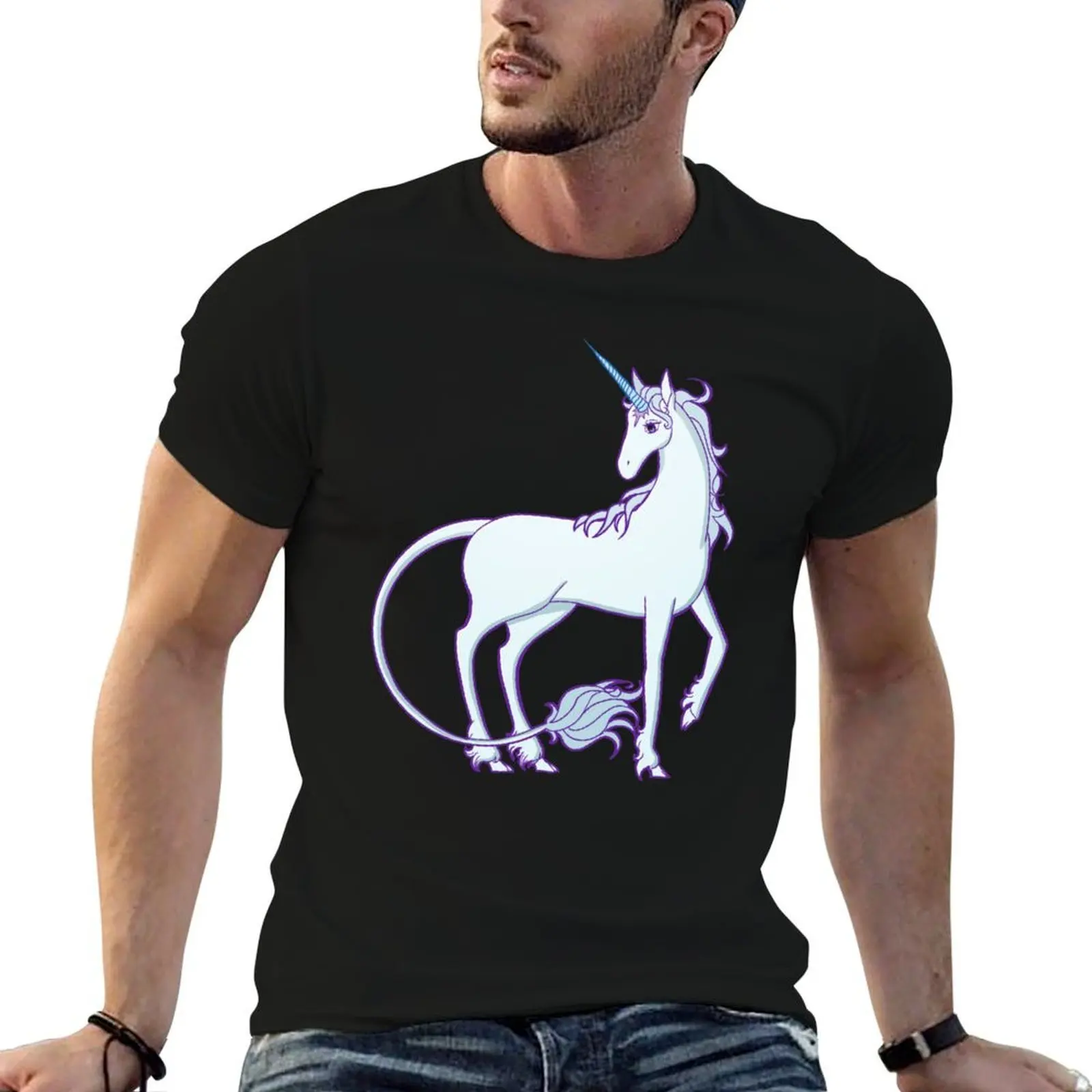 The Last Unicorn T-Shirt Active Wear Sports T-Shirt for Men