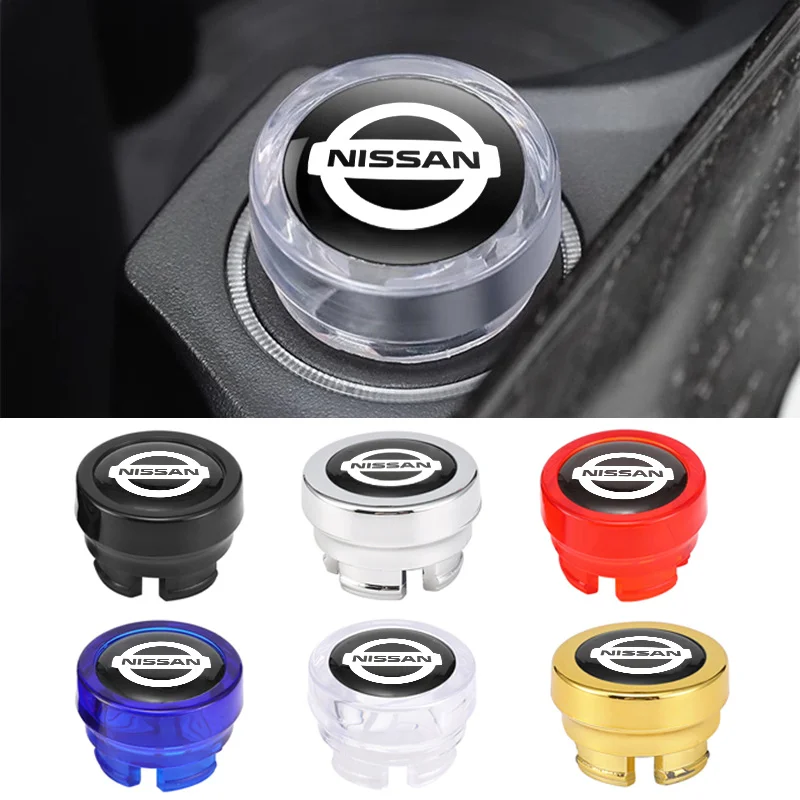 Car Cigarette Lighter Cover DustProof Decoration Cap for Nissan X-trail Qashqai Note Juke Sentra Patrol Navara Micra Leaf Almera