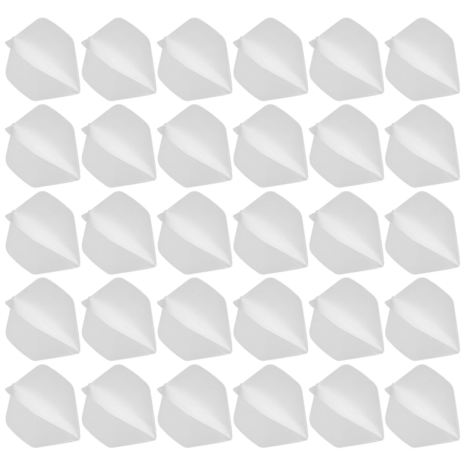 

30pcs Dart Flights Plastic Universal Fit 2BA Shaft White Replacement Accessories Enhanced Stability Durable Easy for Steel