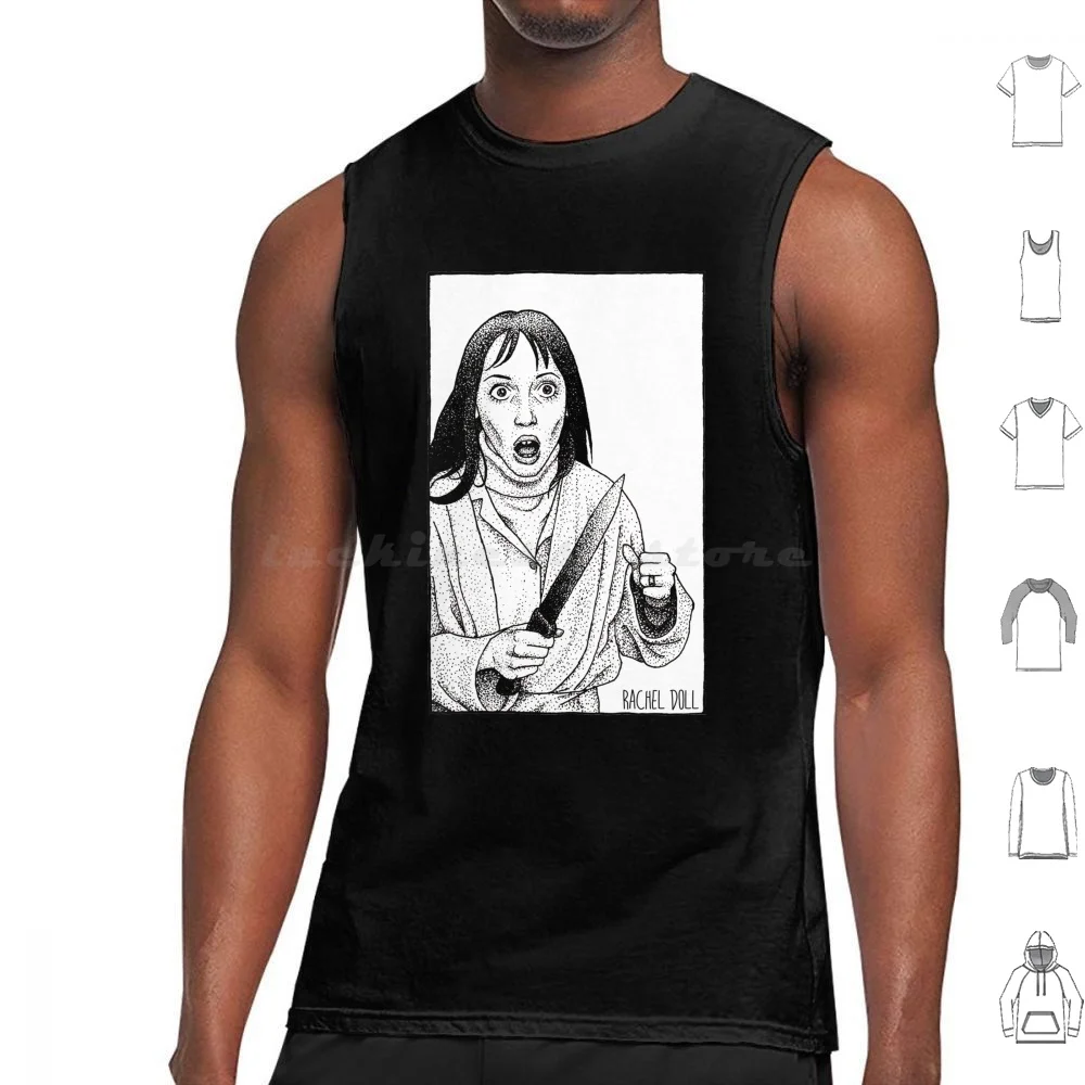 Shelley Duvall Tank Tops Print Cotton Shelley Duvall Stephen King Stanley Kubrick Horror Horror Movies Scary