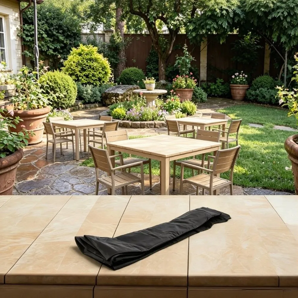 Outdoor Square Patio Table Cover Garden Square Table Cover Table Protection UV/Dust Protection Elastic Waterproof Protector